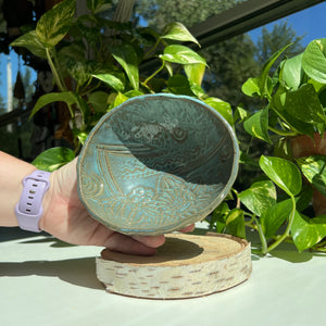 Hand-built Pattern Bowl 36