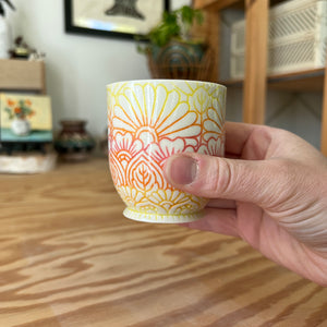 Sunrise Mandala Mini Cup