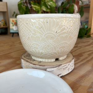 Neutral Mandala Planter 13