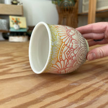 Load image into Gallery viewer, Sunset Mandala Cup
