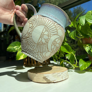 Lilac Drips Moon Phase Pitcher 33