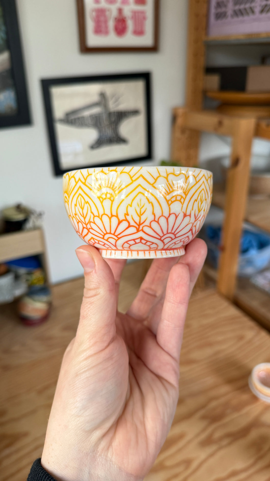 Sunny Mandala Bowl 11