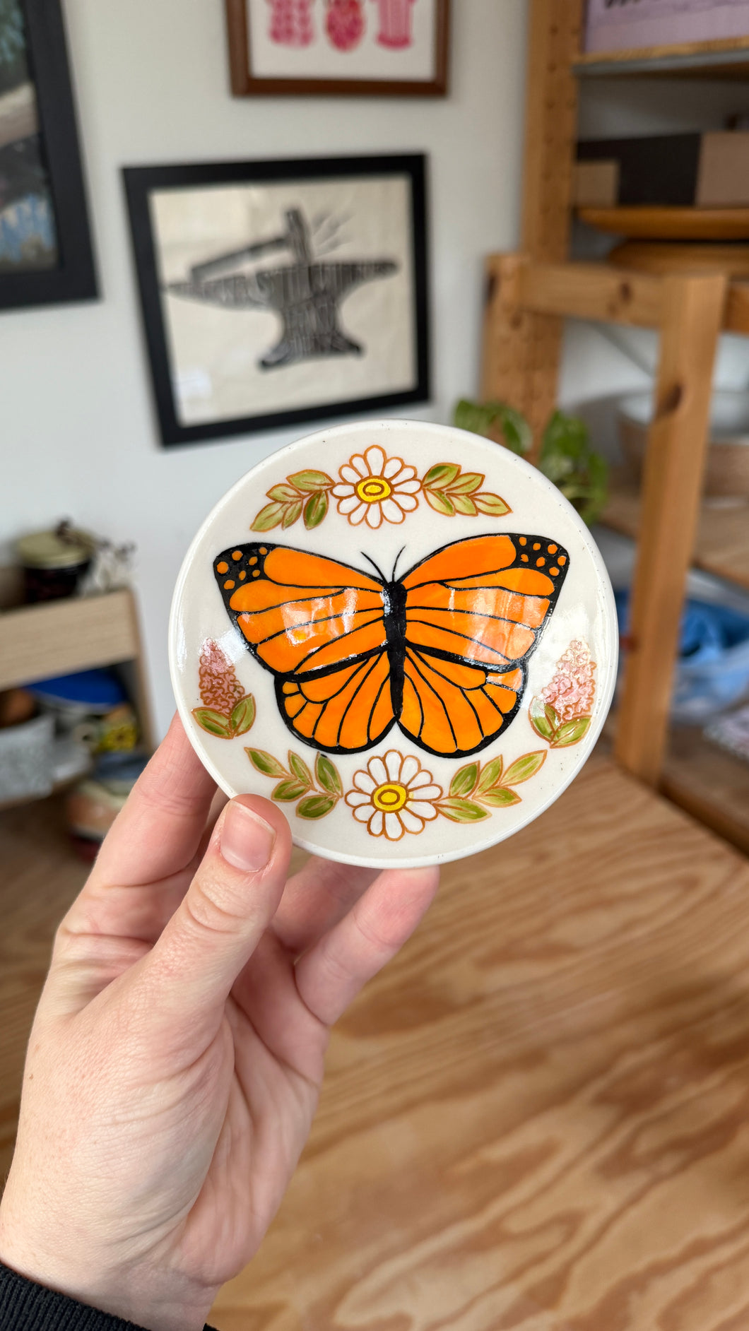 Butterfly Garden Dish 12