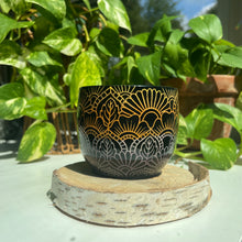 Load image into Gallery viewer, Black Sunset Mandala Mug 18
