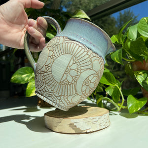 Lilac Drips Moon Phase Pitcher 33