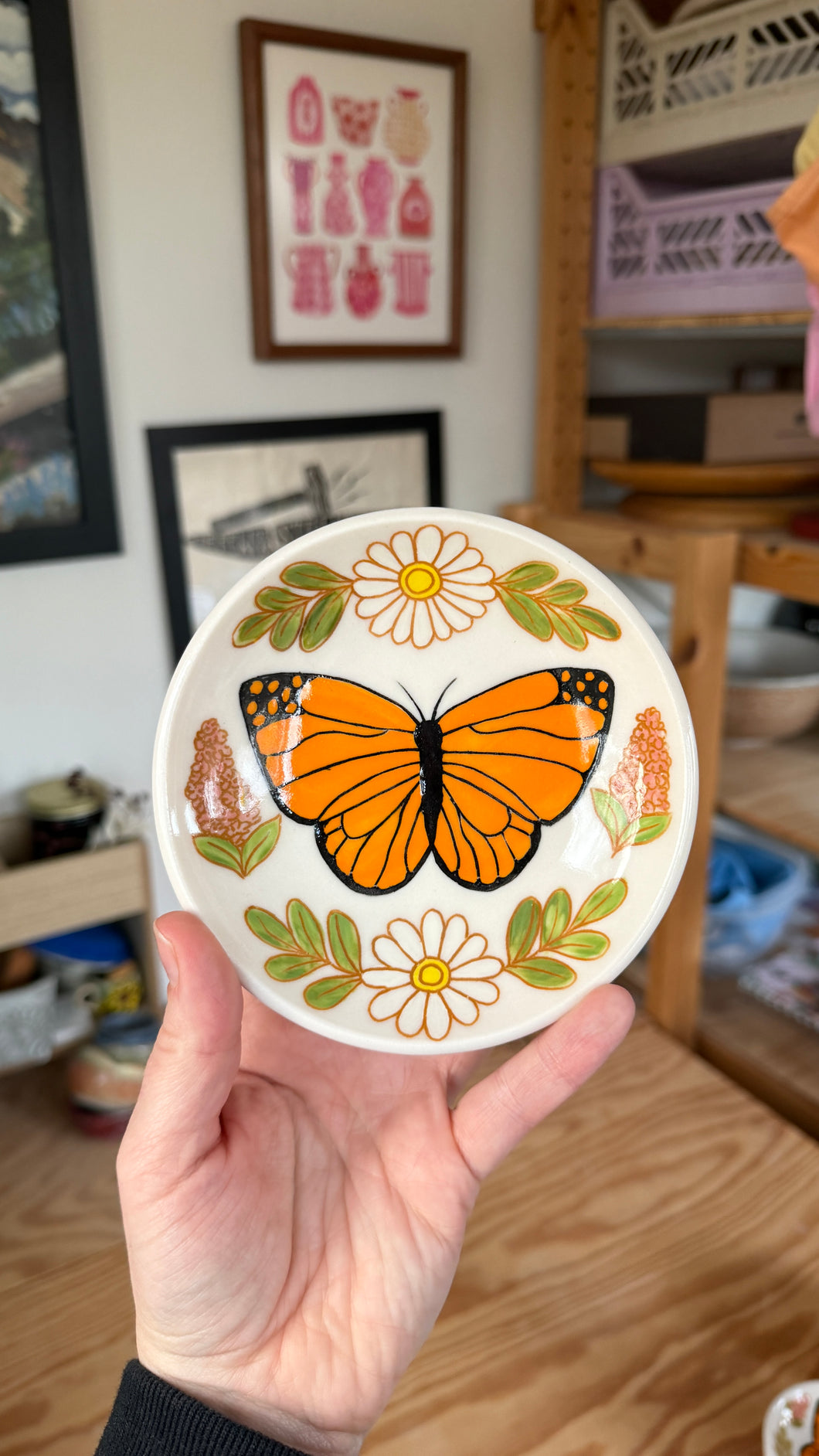 Butterfly Garden Dish 14