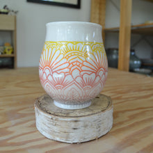 Load image into Gallery viewer, Sunset Mandala Cup 14
