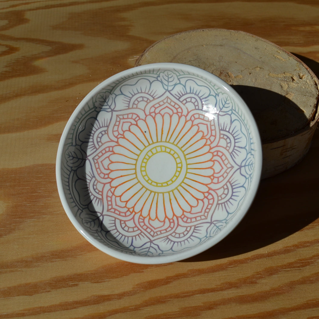 Sunset Mandala Dish 8