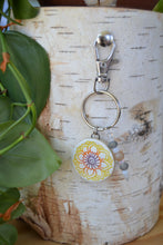 Load image into Gallery viewer, Sunset Mandala Keychain 19
