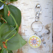 Load image into Gallery viewer, Sunset Mandala Keychain 19
