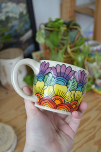 Rainbow Bloom 8oz Mug 1