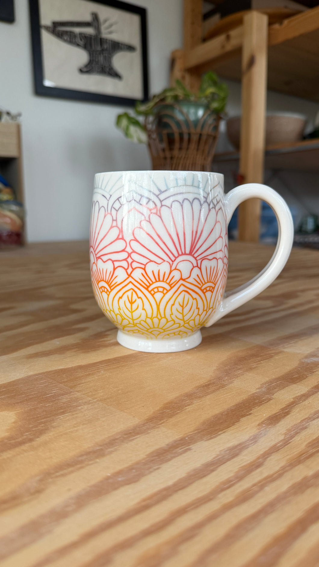 Sunset Mandala Mug 6