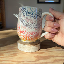 Load image into Gallery viewer, Sunset Mandala Mug 6
